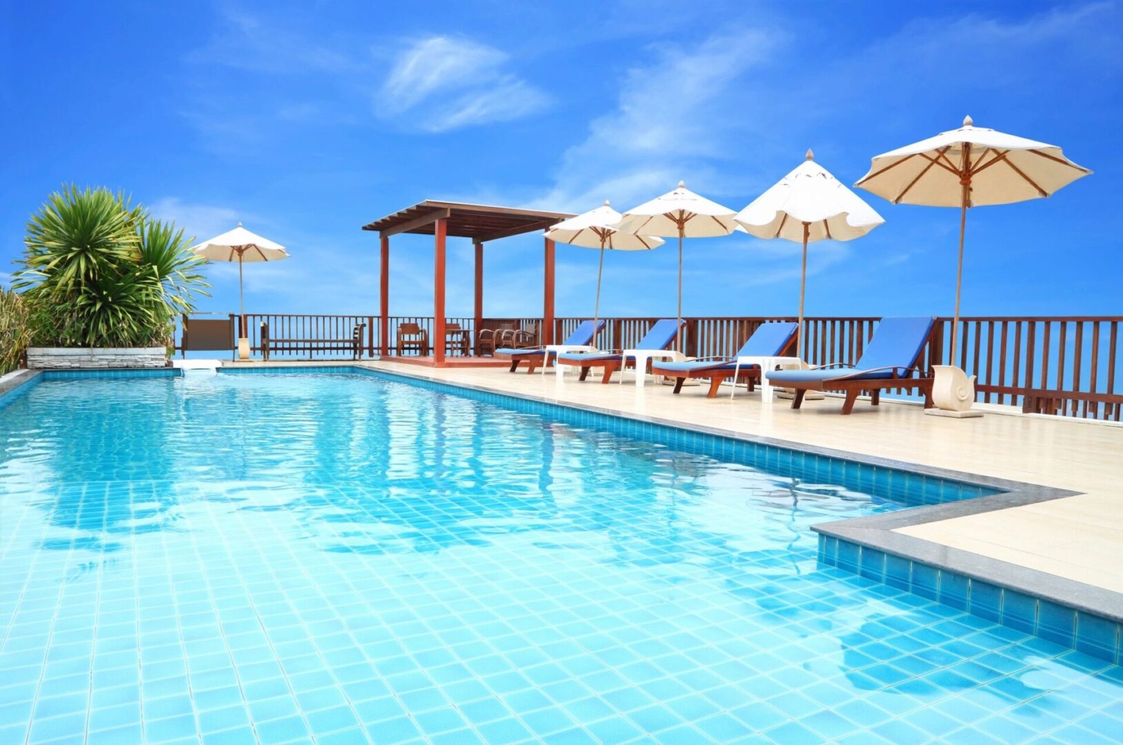 large pool at a resort